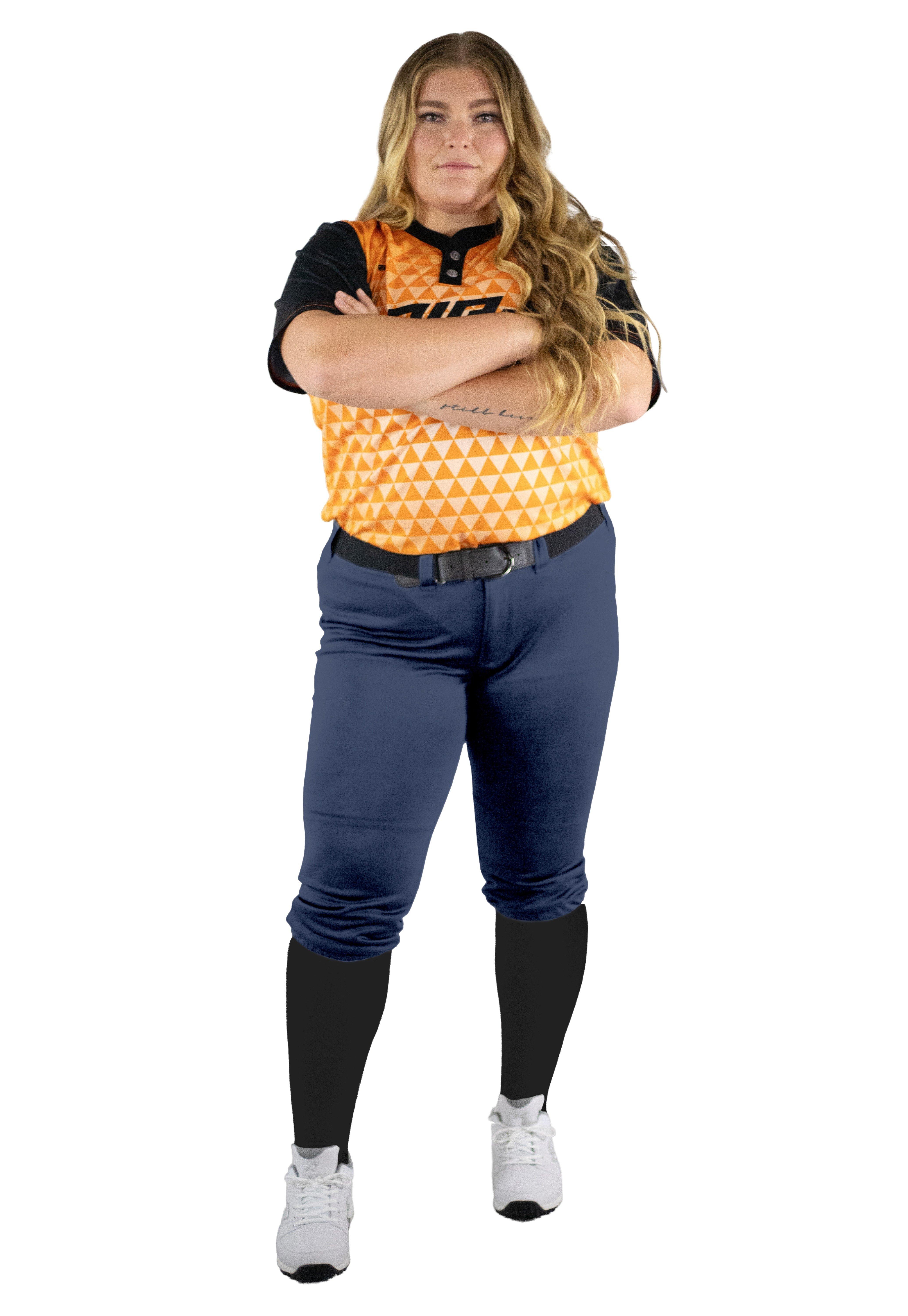 RIP-IT Women's Revolution Curvy Softball Pants - Navy
